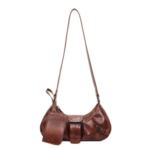 Vintage French commuter shoulder bag gift change purse - zoraflux