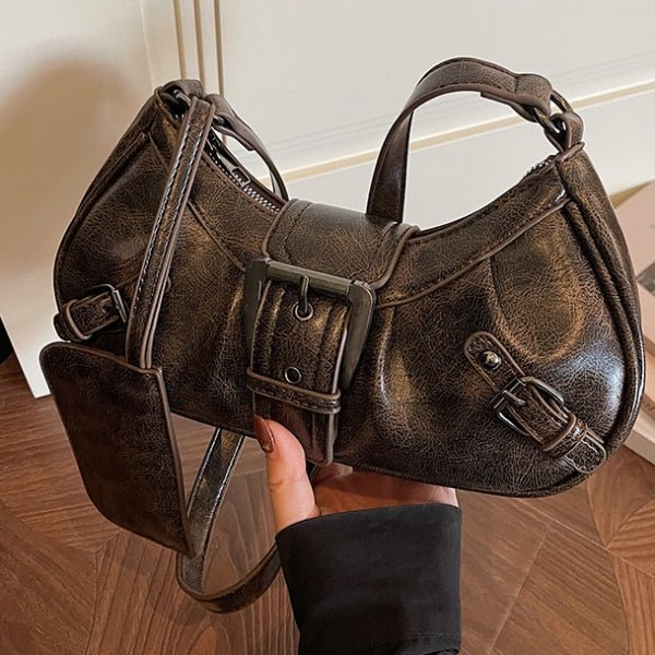 Vintage French commuter shoulder bag gift change purse - zoraflux