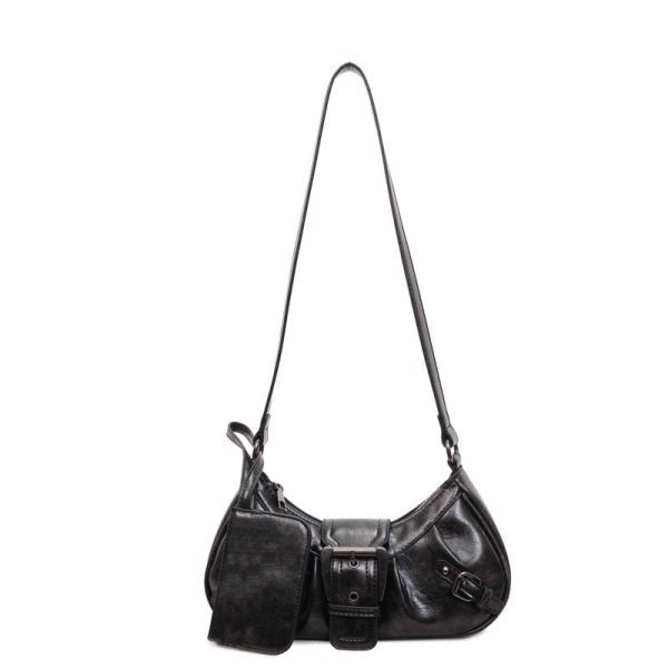 Vintage French commuter shoulder bag gift change purse - zoraflux