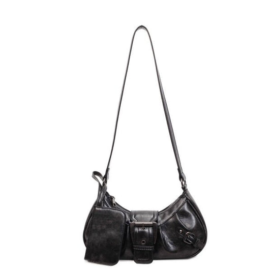 Vintage French commuter shoulder bag gift change purse - zoraflux