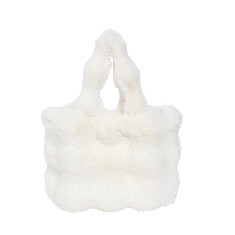 Winter plush warm handbag - zoraflux