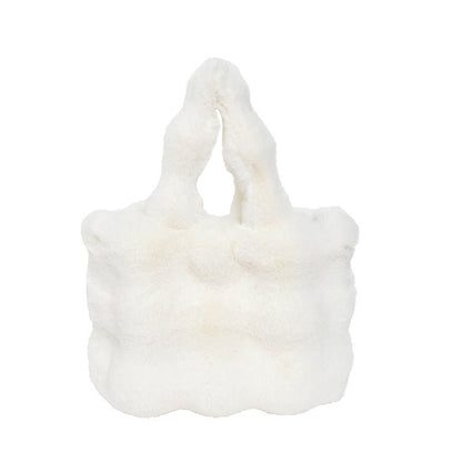 Winter plush warm handbag - zoraflux