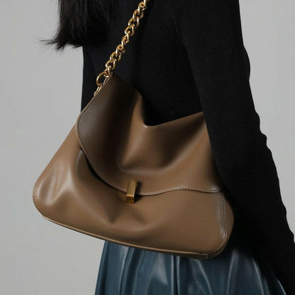 Women's Genuine Leather Tote Crossbody Bag - zoraflux