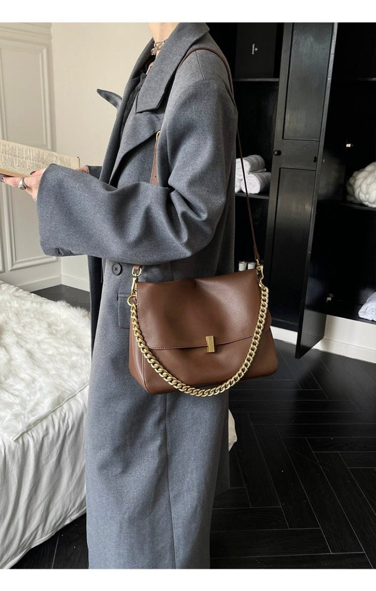 Women's Genuine Leather Tote Crossbody Bag - zoraflux