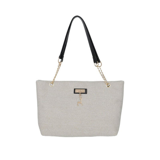 Zoraflux Large Canvas Tote Bag for Women, Casual Chain Shoulder Work Bag - zoraflux