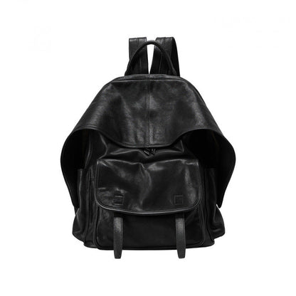 Zoraflux Soft Sheepskin Vintage Flap Backpack - zoraflux