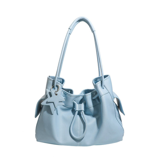 Zoraflux Soft Star Charm Drawstring Tote Bag 2 Sizes - zoraflux