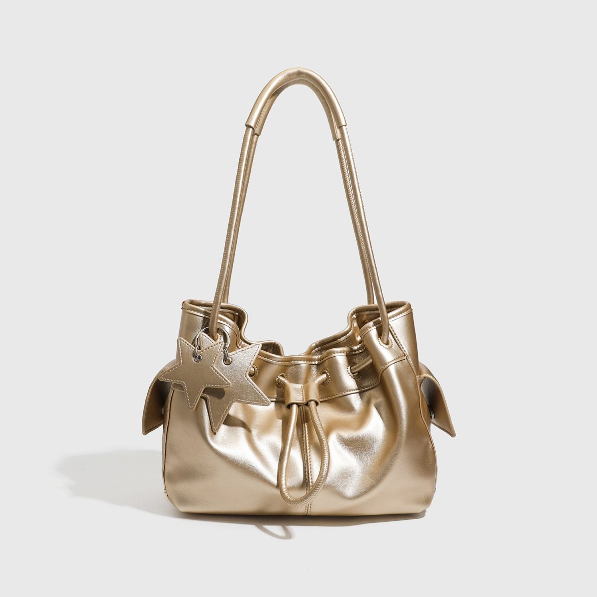Zoraflux Soft Star Charm Drawstring Tote Bag 2 Sizes - zoraflux